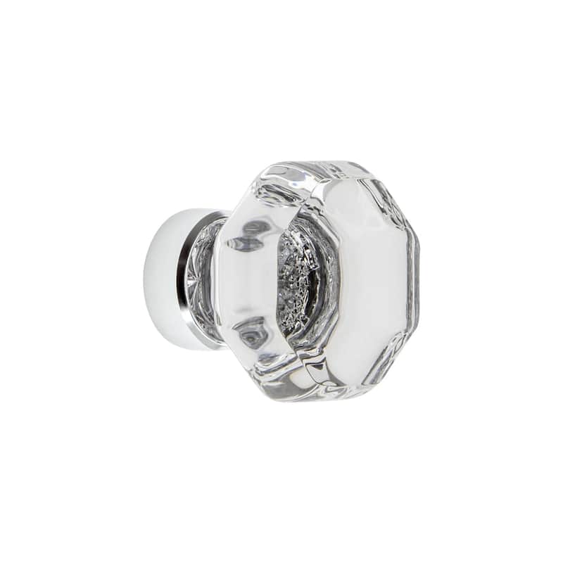 Grandeur CHAM-CRYS-KNOB Chambord 1-3/8" Faceted Geometric Luxury - Bright Chrome