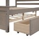 preview thumbnail 4 of 13, Merax Full Size Canopy Bed with Trundle Bed and two Drawers