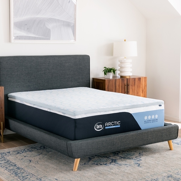 冷凍PS100 ADL40 M50 SM30 ML10 Serta Arctic 25x Cooling 2-Inch Memory Foam Mattress Topper - N/A