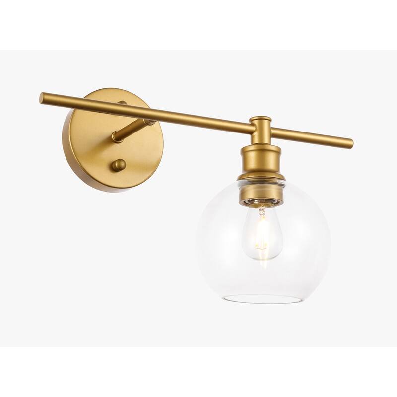 Collins 1-Light Glass Right Wall Sconce - 14.7/9.8
