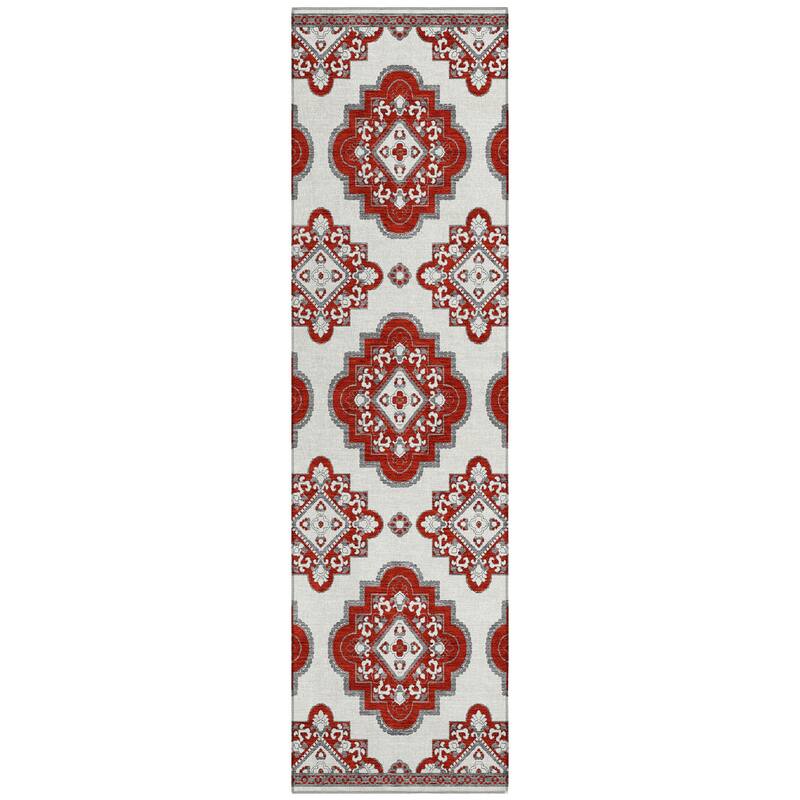 Machine Washable Indoor/ Outdoor Chantille Boho Moroccan Rug