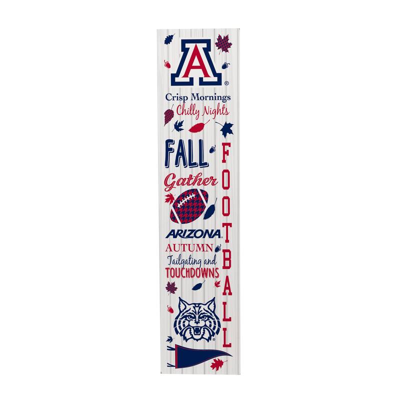 47" Double Sided Seasonal Porch Leaner, University of Arizona - 47" x 11.25"