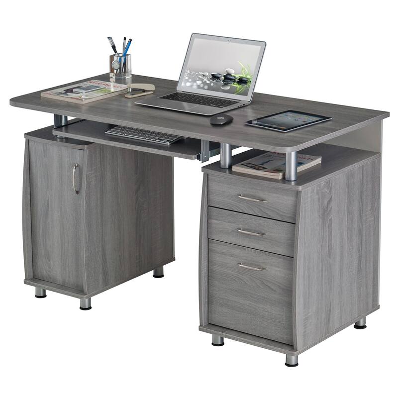 Techni Mobili Complete Workstation Computer Desk with Storage