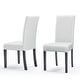 preview thumbnail 6 of 10, Monsoon Villa Faux Leather Parson Dining Chairs (Set of 2)