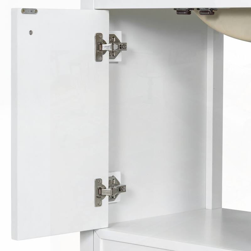 Bathroom Vanity with Sink and Bathroom Cabinet with Soft-Closing Door