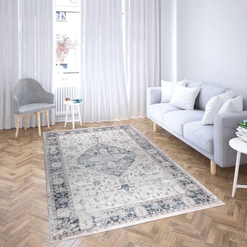 Viana Collection Modern Abstract Area Rug