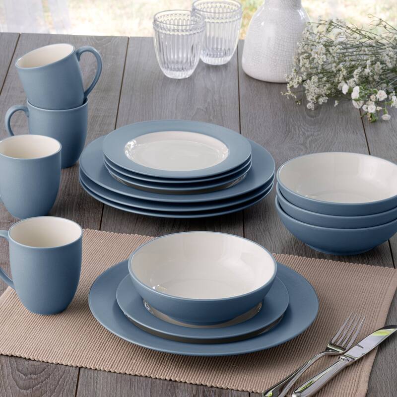 Noritake Colorwave 16-Piece Rim Dinnerware Set, Service For 4
