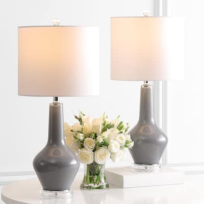 SAFAVIEH Lighting Bozhanka 24" Table Lamp - 11"x11"x24" - 11Wx11Dx24H