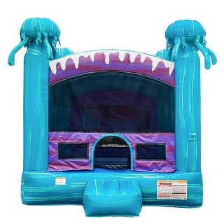 JumpOrange Electric Commercial Grade Inflatable Bounce House with Air Blower, 15oz PVC Vinyl, Outdoor Play, Kids Party Bouncer