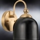 preview thumbnail 4 of 4, Luxury Vinatge Wall Sconce, 9"H x 5.5"W, with Farmhouse Style, Olde Brass, BWP4314 by Urban Ambiance - 9