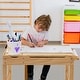 preview thumbnail 11 of 18, Costway Kids Multi Activity Play Table Wooden Building Block Desk w/ - See Details