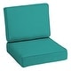 preview thumbnail 11 of 70, Arden Selections ProFoam Acrylic Deep Seat Cushion Set 24 L x 24 W - Light Blue