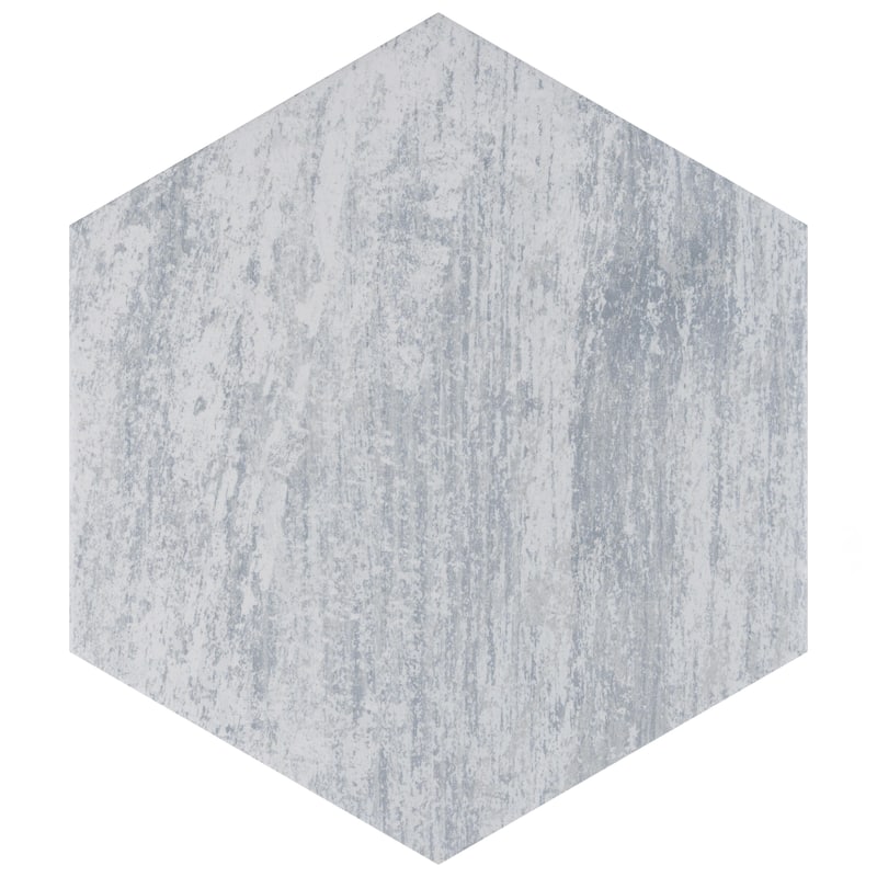 Merola Tile Cassis Hex White 8-5/8" x 9-7/8" Porcelain Floor and Wall Tile - Case (25 Tiles)