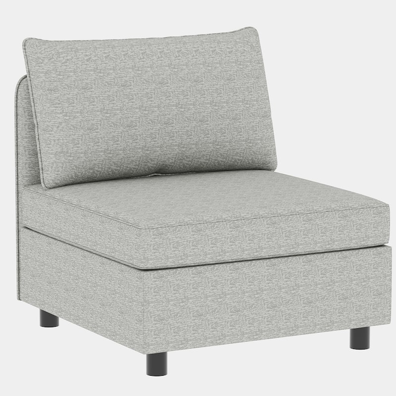 98.5'' Customizable 4 Seater Modular Sectional Sofa with Storage, Comfortable Cushions and Space-Saving Design