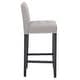 preview thumbnail 7 of 12, SAFAVIEH Noho Grey Bar 30-inch Stool - 16.7" x 20.1" x 40.6"