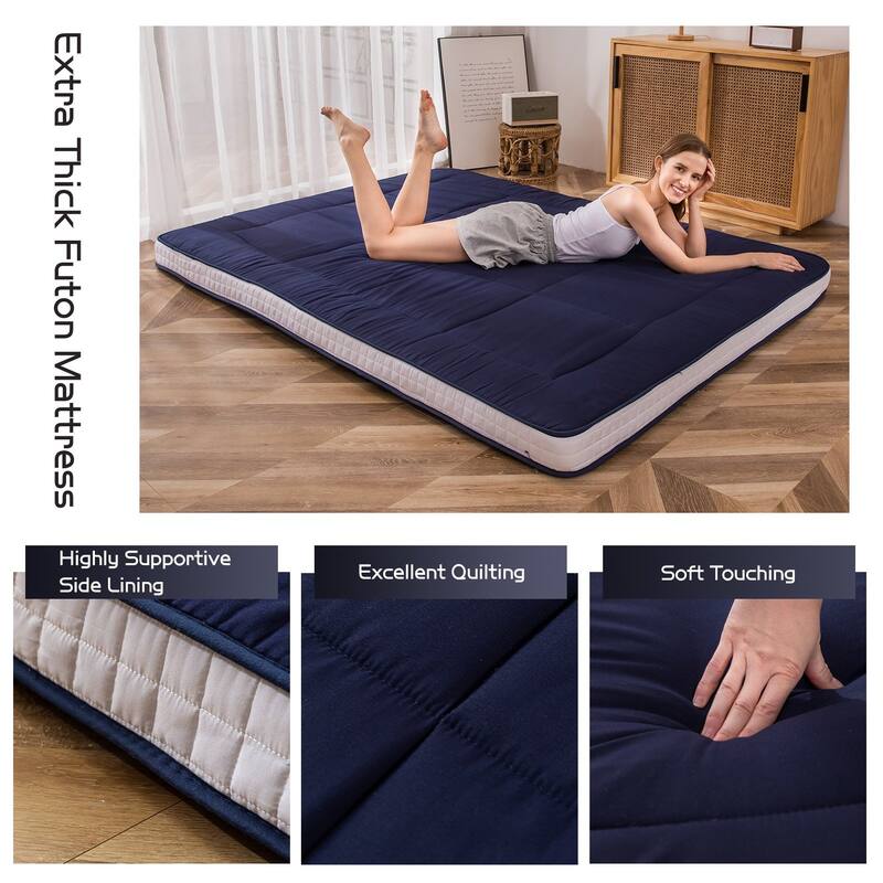 Padded Japanese Roll Up Floor Futon Mattress