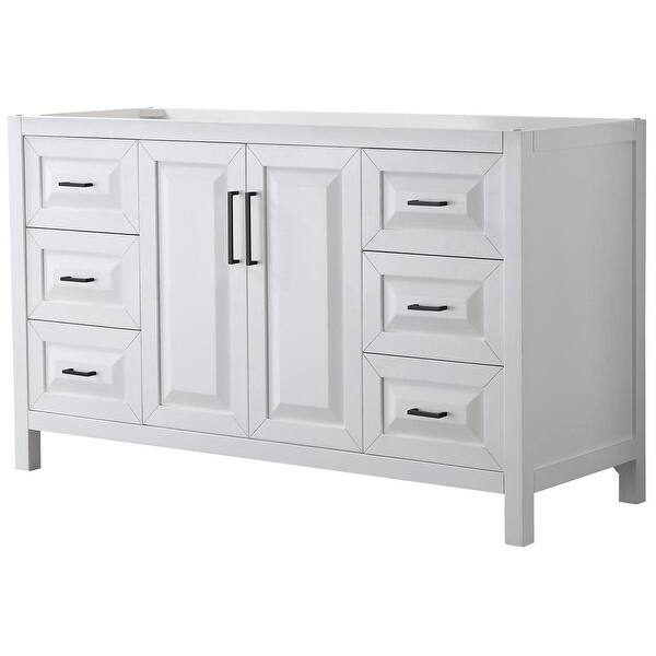 Daria 59 in. Single Bathroom Vanity Cabinet Only in White Daria 59 in. Single Bathroom Vanity Cabinet Only in White