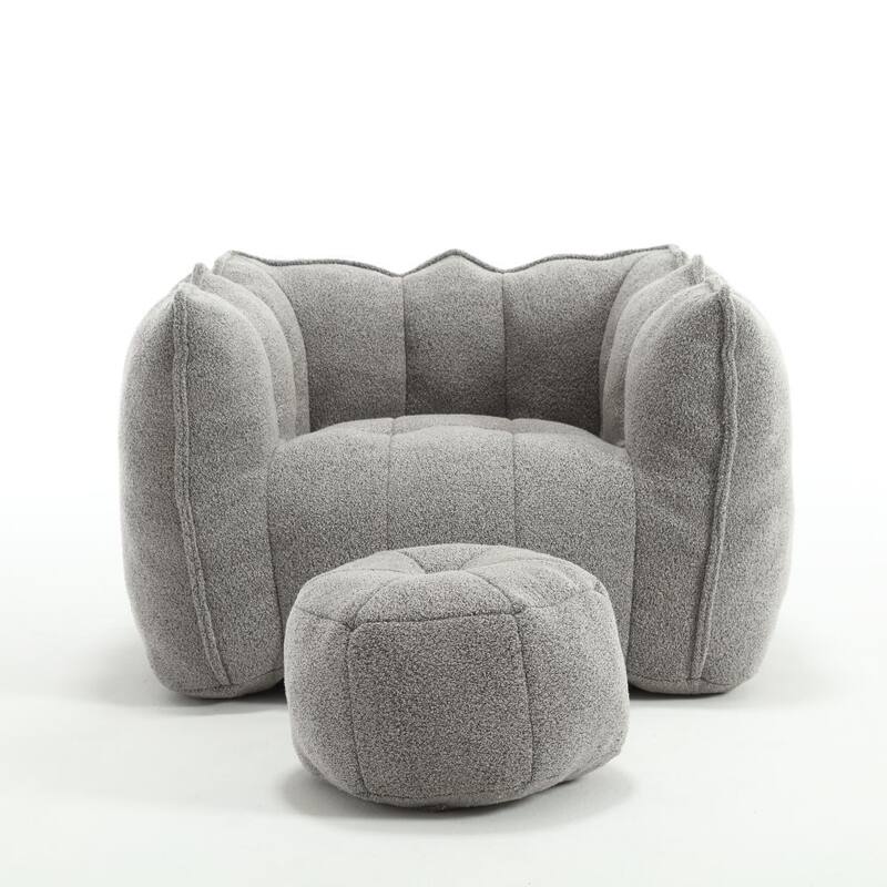 Square Lazy Sofa,Soft Bean Bag Chair with High Resilient Foam