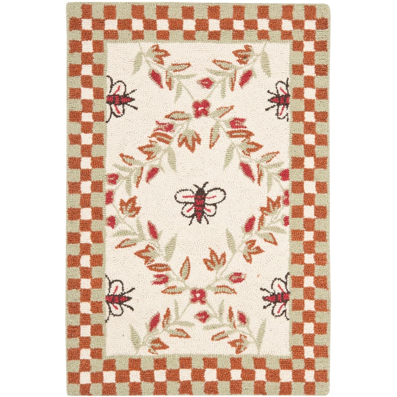 SAFAVIEH Handmade Chelsea Aubree French Country Trellis Wool Rug