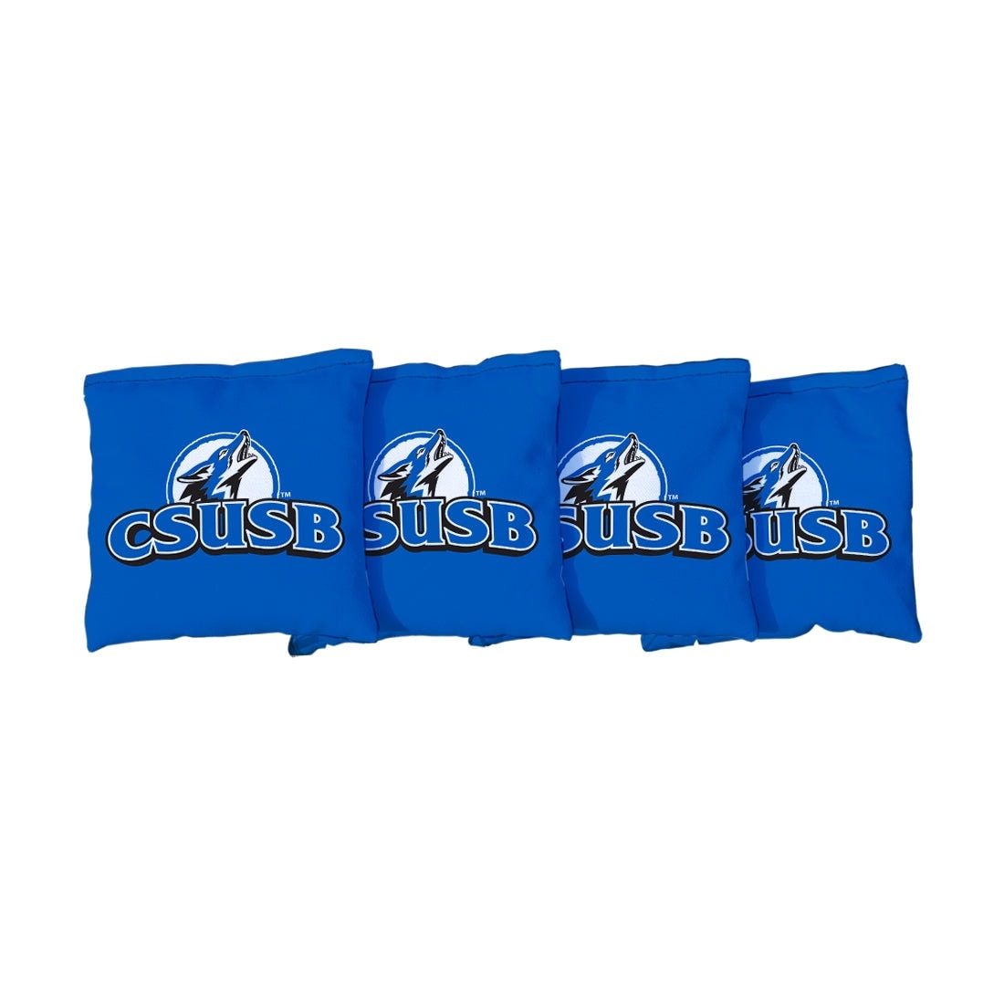 Cal State San Bernardino Coyotes Blue Cornhole Bags