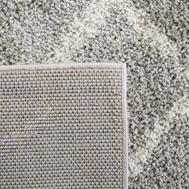 SAFAVIEH Berber Shag Toyo Light Grey/Cream Rug