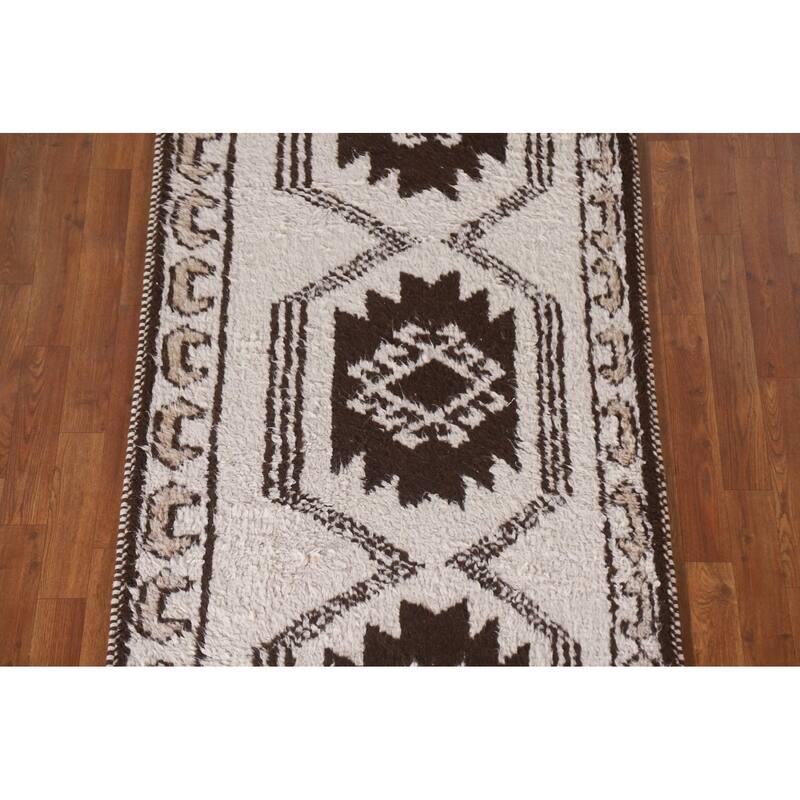 Anatolian Runner Rug Handmade Turkish Wool Carpet - 3'2"x 11'4"