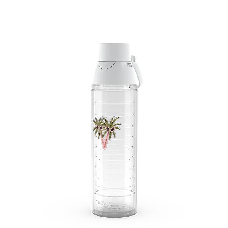 Tervis Bouffants and Broken Hearts Peeping Palm Parade Made in USA Double Walled Insulated Travel Tumbler, Classic - 24oz Venture Lite Water Bottle