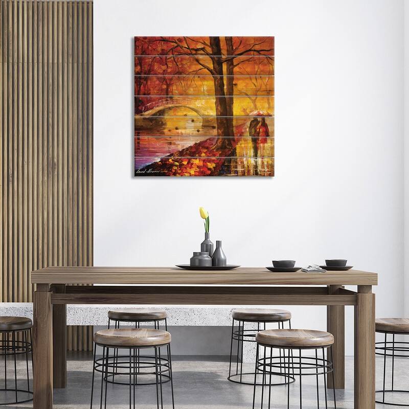 Dreaming Emotions Print On Wood by Leonid Afremov - Multi-Color