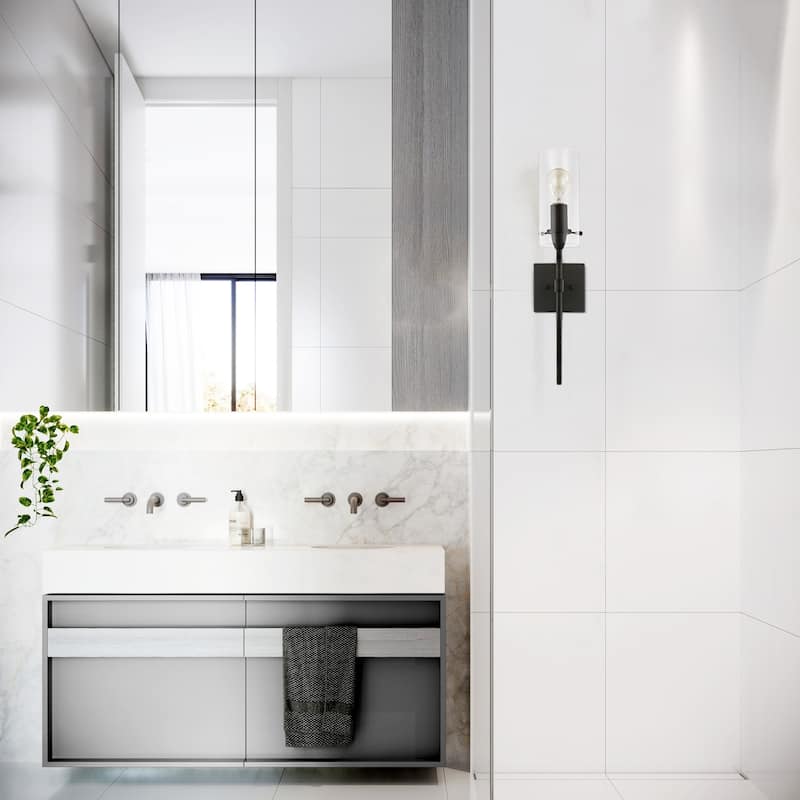 Light Society Montreal Clear Glass Wall Sconce