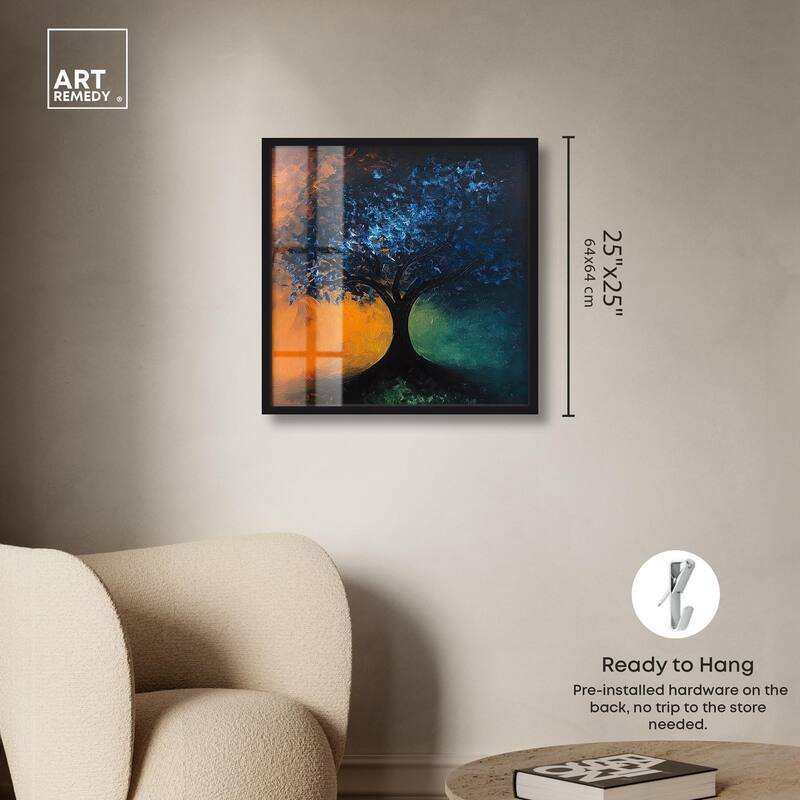 Tree of Opposites II Shadowbox by Art Remedy