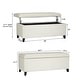 preview thumbnail 20 of 33, Adeco Velvet Storage Ottoman Bench Rectangular Footstool Lift Top