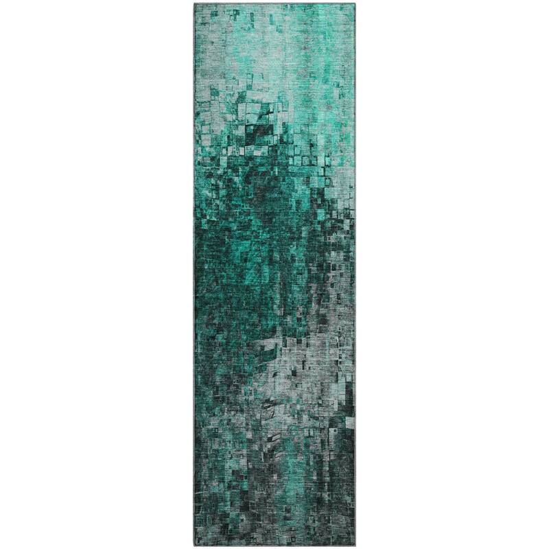 Premium Washable Super Soft Ombre Mosaic Mayfield Rug