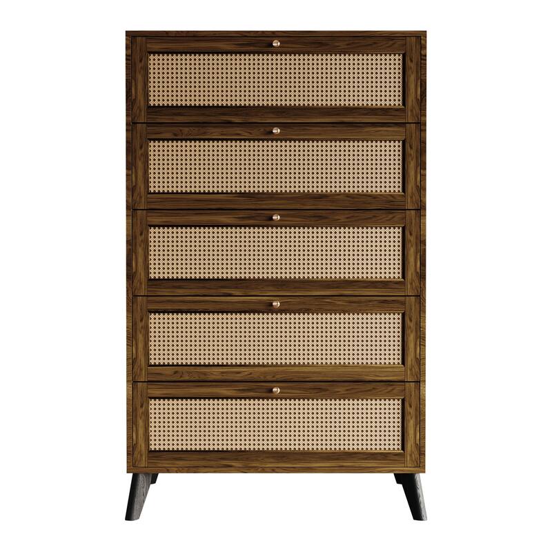 CraftPorch Mid-Century Modern Chest - Brown