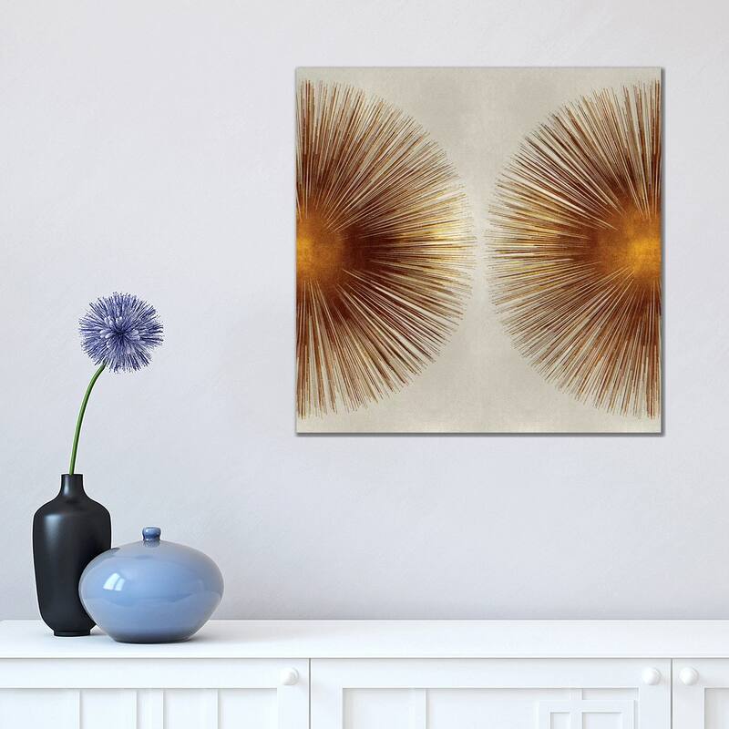 iCanvas "Bronze Sunburst II" by Abby Young Canvas Print - 18x18x1.5
