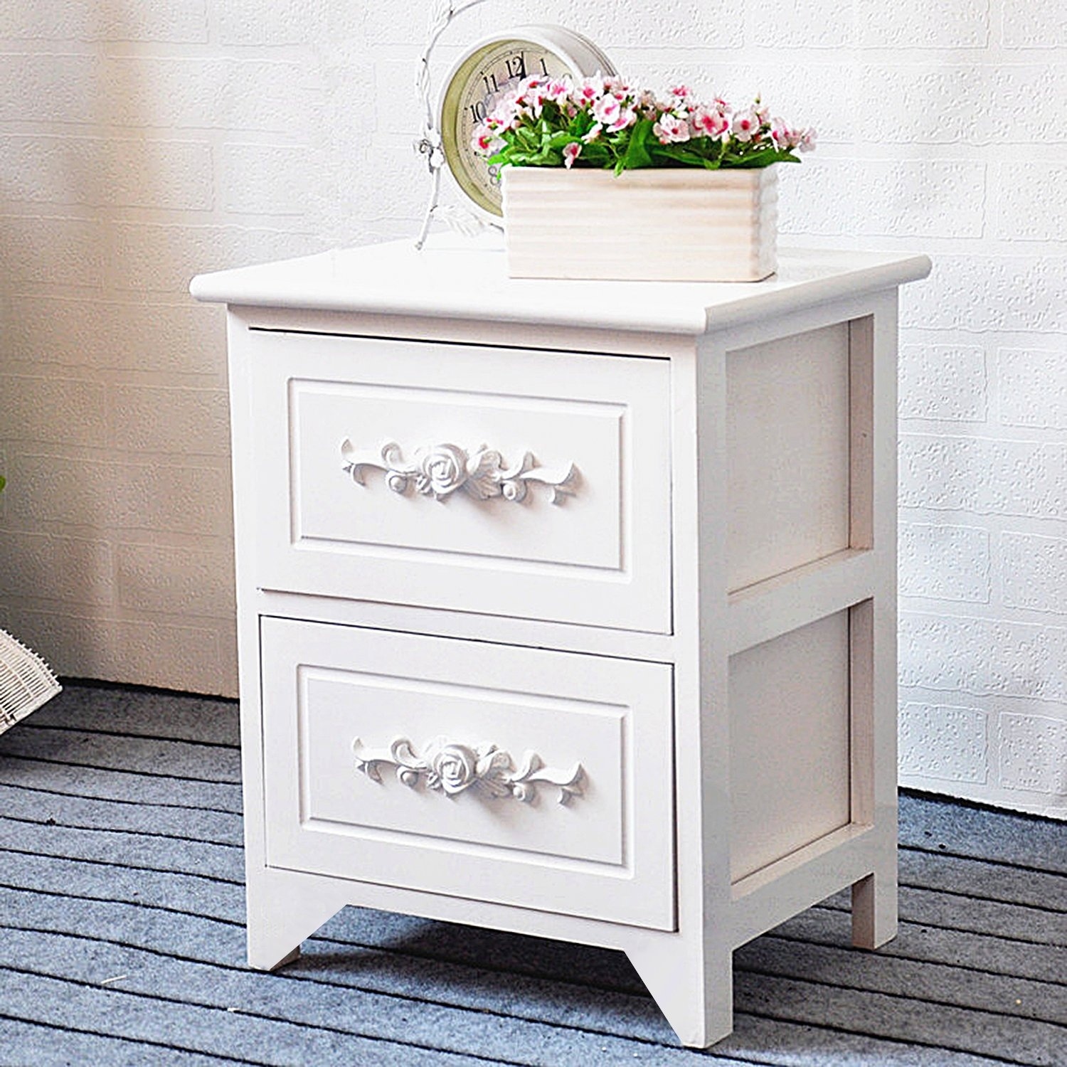 See more ideas about furniture, nightstand, home decor. dl furniture fully assembled tone finish night stand 2 drawer storage shelf organizer 100 light weight basswood