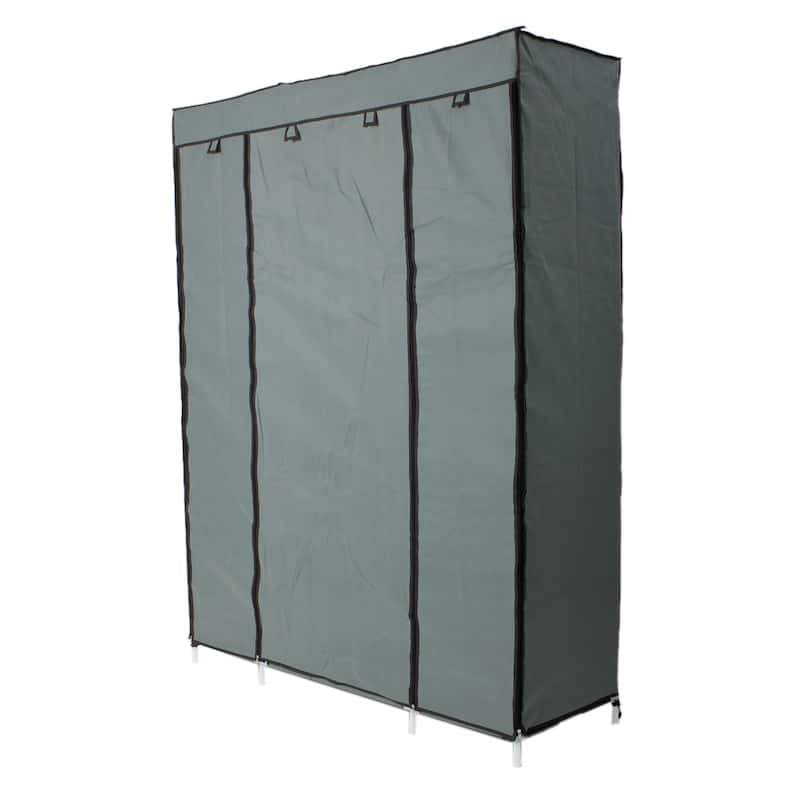5-Layer 12-Compartment Non-woven Fabric Wardrobe Portable Closet