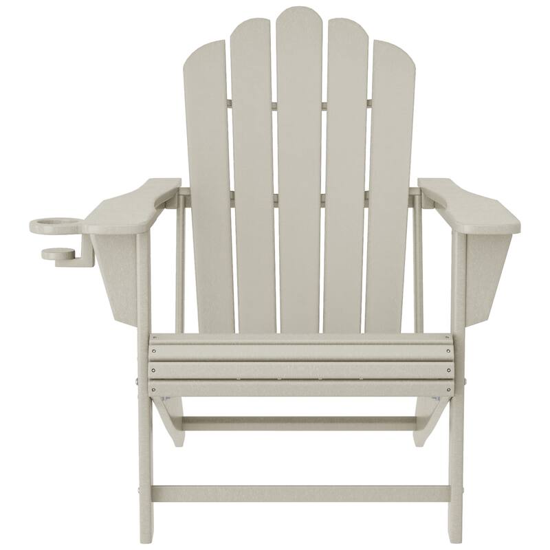 Aderson Outdoor Poly Adirondack Chair With Ottoman And Side Table 12-Piece Set