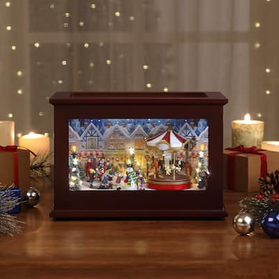 13" Heirloom Christmas Music Box