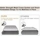 preview thumbnail 7 of 20, Adam Sturdy Twin Over Twin Metal Bunk Bed, White Frame, Low Profile, Safe Climbing with Stable Ladder, for Kids & Adults