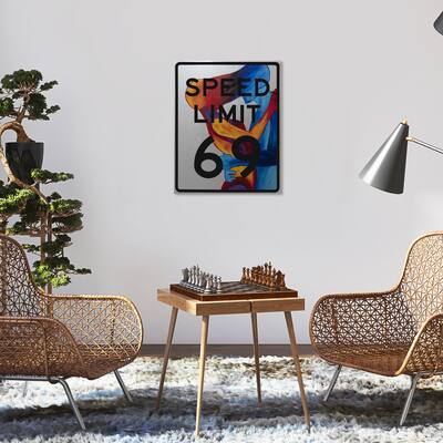 Wynwood Studio JJ Hammond - Speed Limit 69 Modern & Contemporary Wall Art Canvas Print