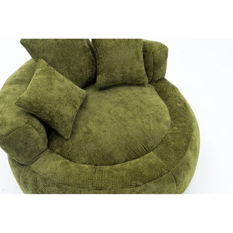 Round Bean Bag Chairs for Soft Chenille Cover