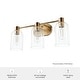 preview thumbnail 6 of 10, Hunter Lochemeade 3-Light Vanity Wall Light, Damp-rated - Bathroom, Laundry - Modern Farmhouse, Contemporary, Industrial