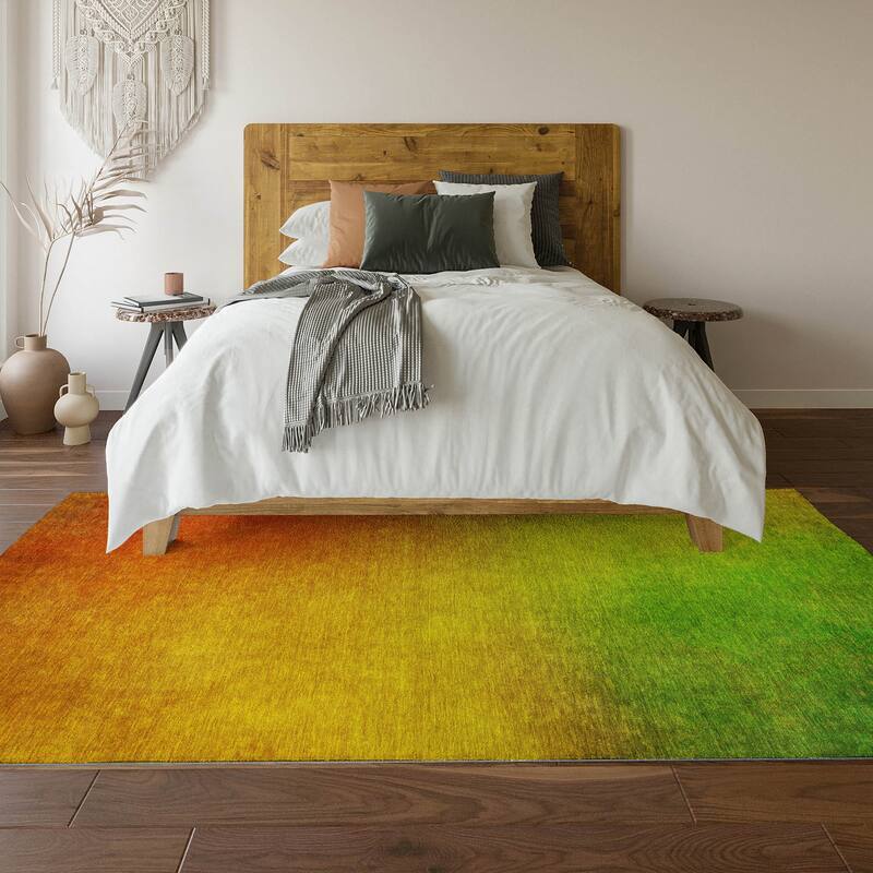 Premium Washable Super Soft Ombre Solid Mayfield Rug