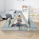 preview thumbnail 4 of 7, Costway 6PCS Convertible Kids Glow Sofa Play Couch Toddler Modular - See Details