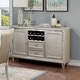 preview thumbnail 1 of 6, Furniture of America Medlee Modern Glam Champagne 2-drawer Server Champagne