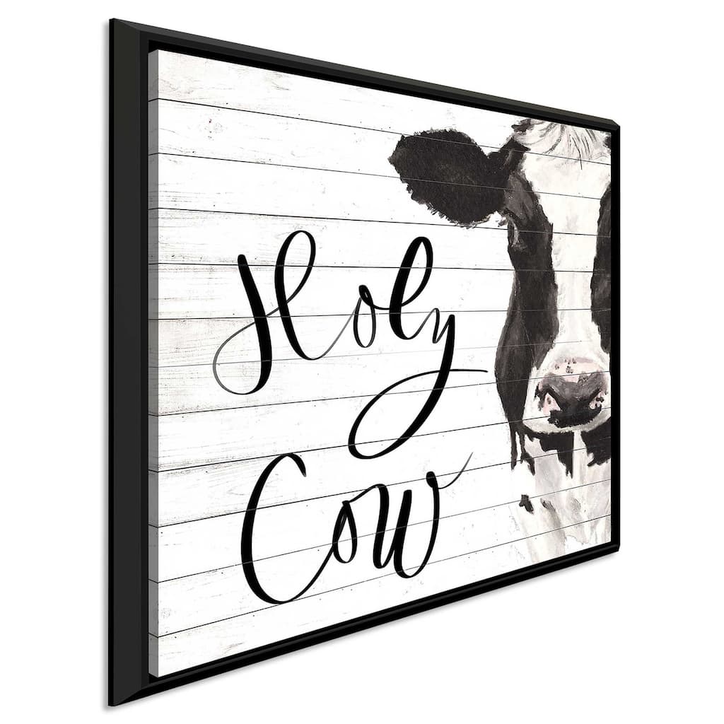 "Holy Cow" Print on Floating Canvas