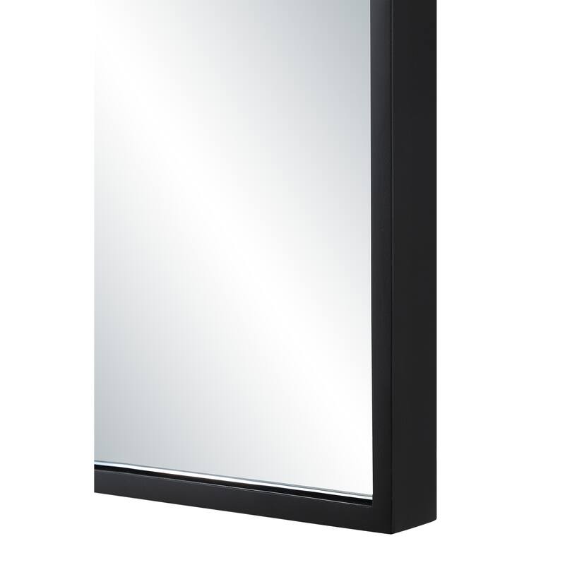 Renwil Agata 36" H x 24" W Wall Mirror, Black