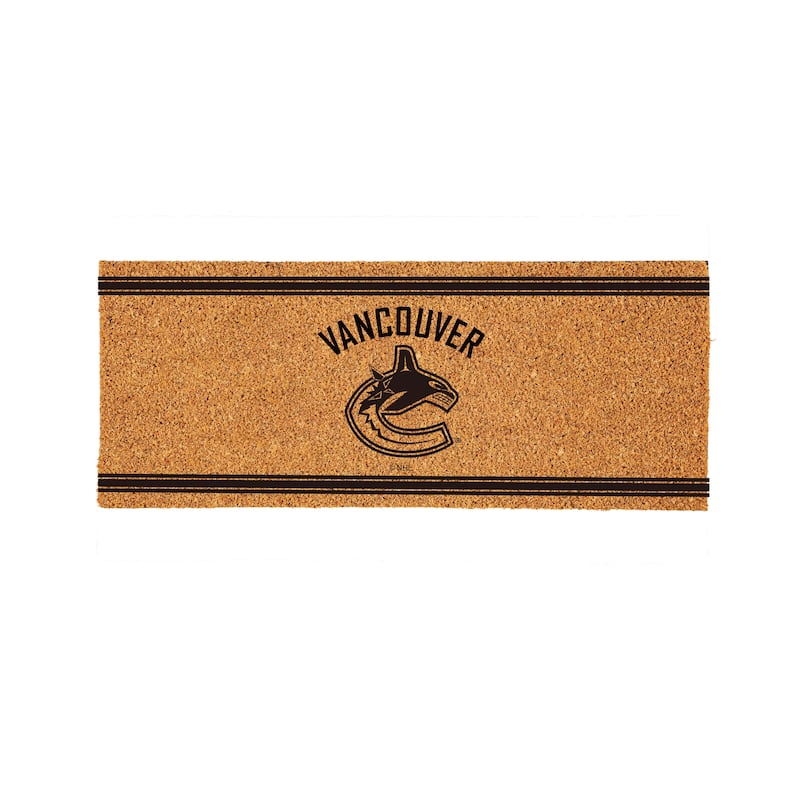 Vancouver Canucks Monochrome Indoor/Outdoor Coir Door Mat