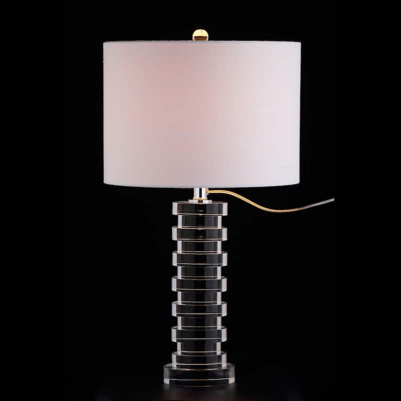 Eliza 25" Crystal LED Table Lamp, Clear by JONATHAN Y