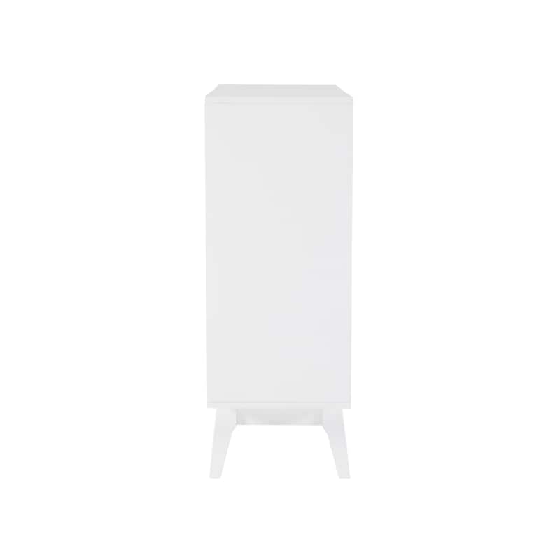 Whitney Wood Bookcase with Sliding Doors